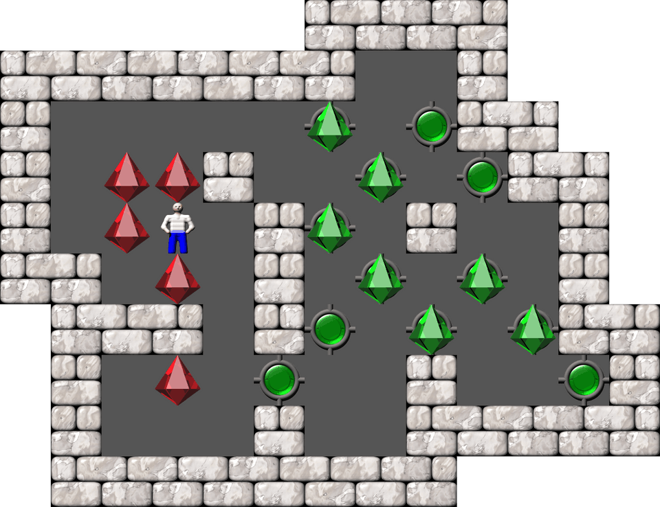 Sokoban Sasquatch 03 Arranged level 4